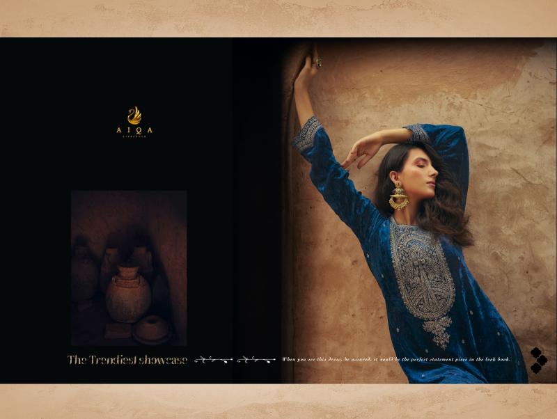 AIQA SHIKARBAGH Pure Velvet With Fancy Work Wholesale Catalog