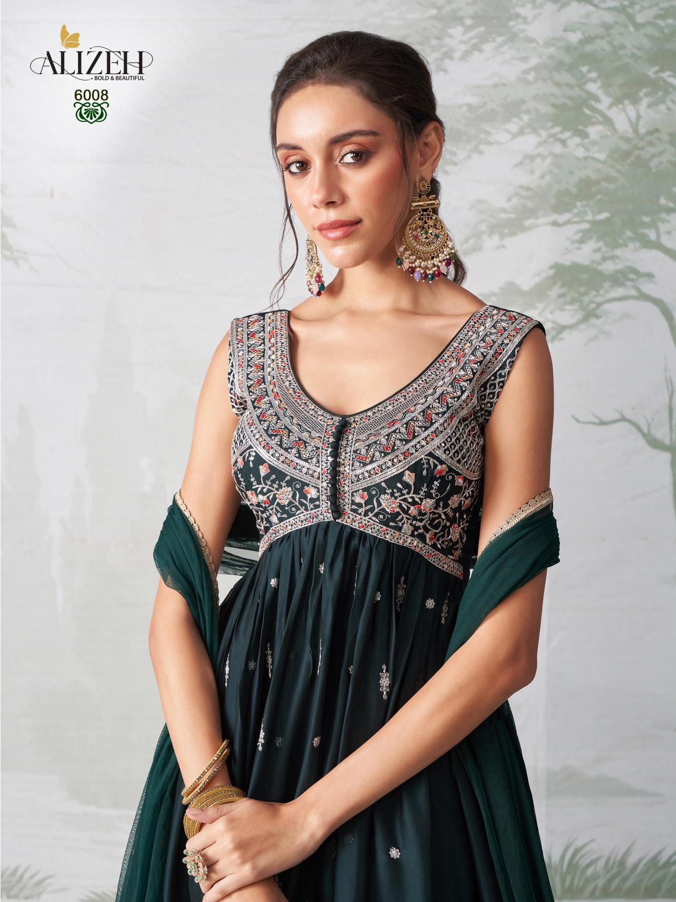 Alizeh Gulbahar Vol 6 Designer Gown Kurti Wholesale Catalog