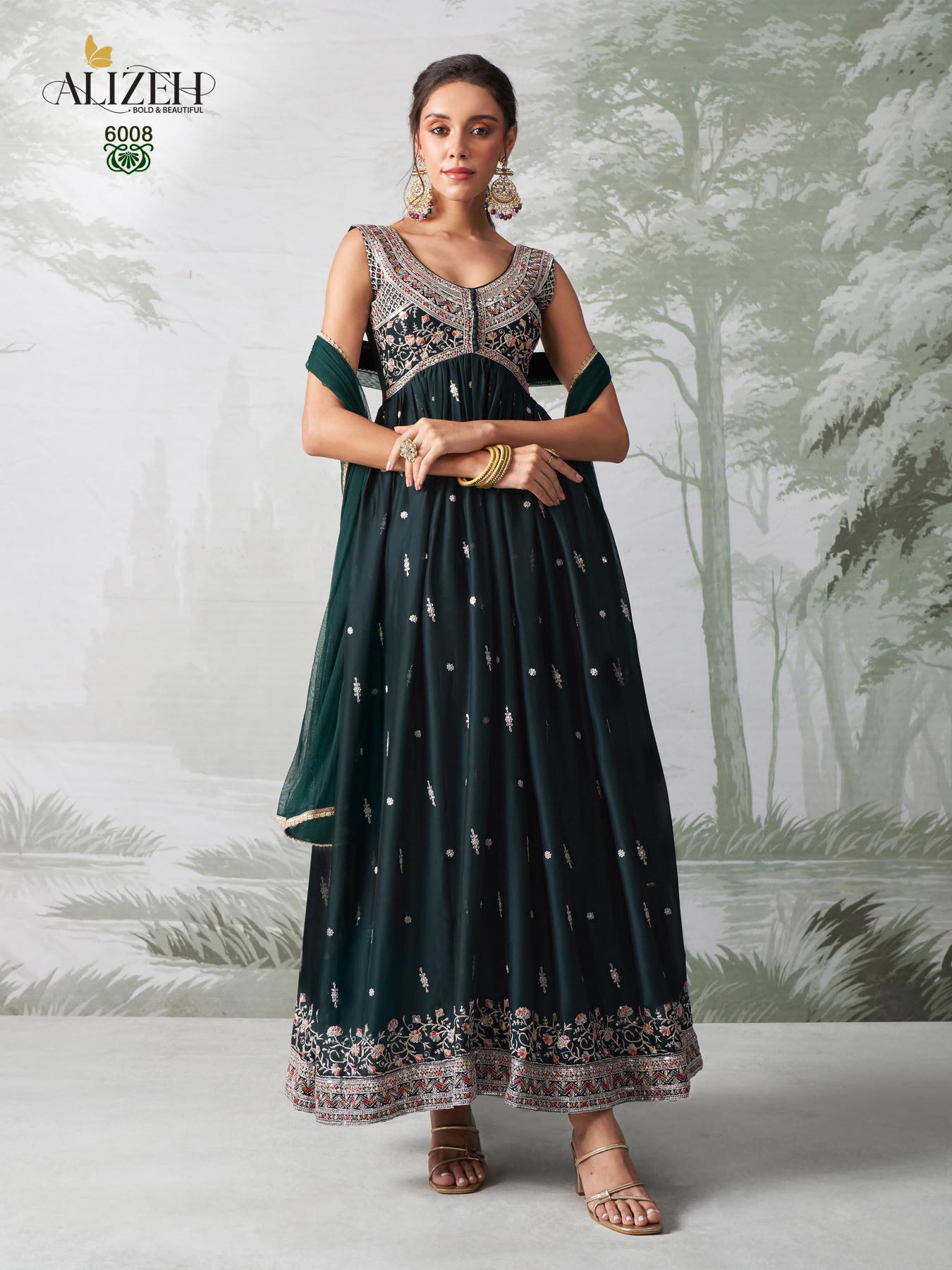 Alizeh Gulbahar Vol 6 Designer Gown Kurti Wholesale Catalog