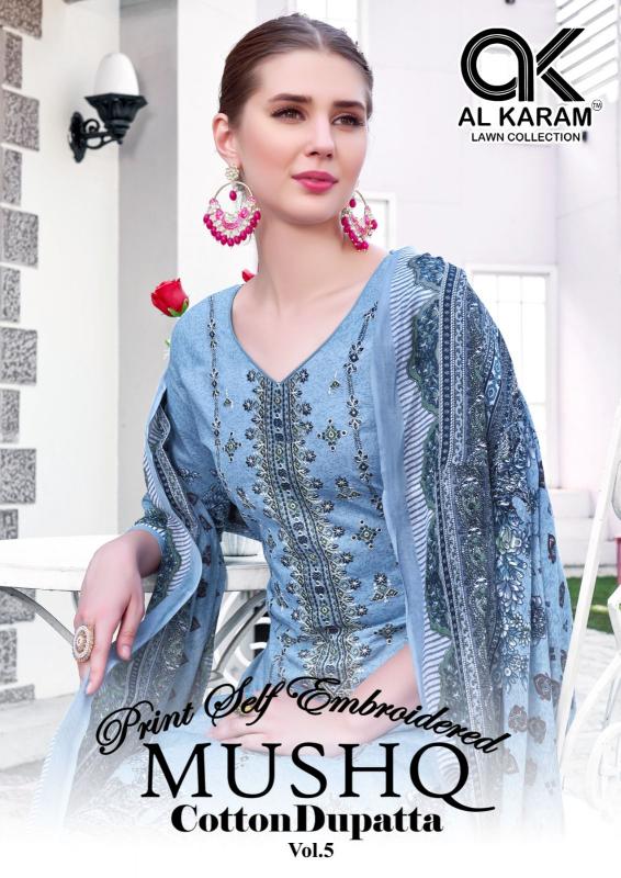 Alkaram Mushq Vol-5 – Embroidery Karachi Dress Material - Wholesale Catalog