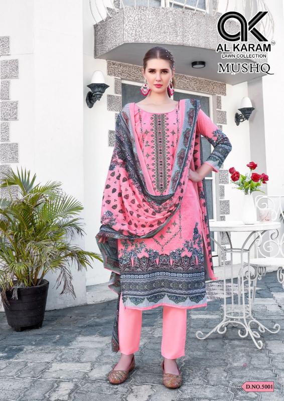 Alkaram Mushq Vol-5 – Embroidery Karachi Dress Material - Wholesale Catalog
