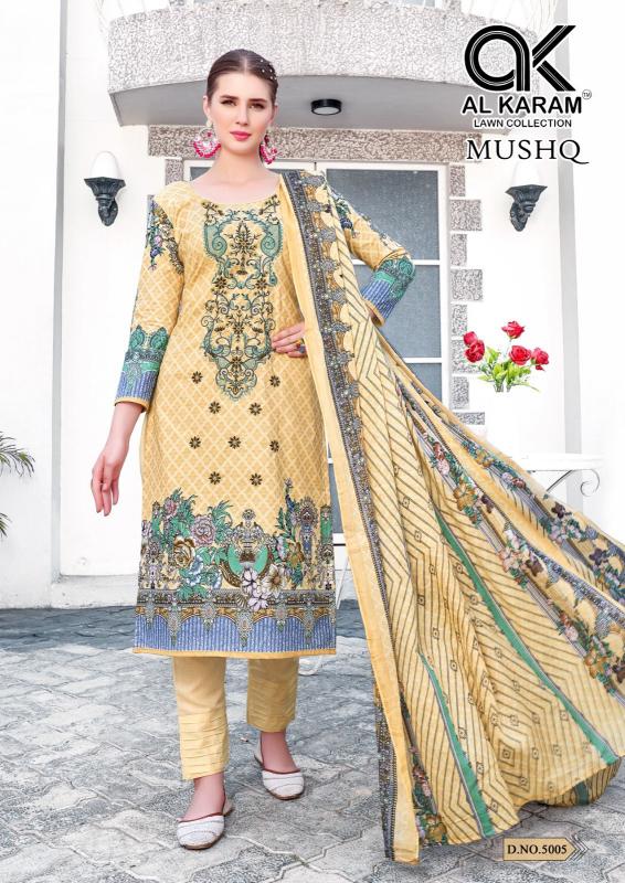 Alkaram Mushq Vol-5 – Embroidery Karachi Dress Material - Wholesale Catalog