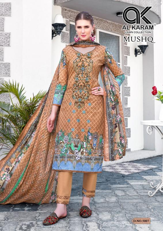 Alkaram Mushq Vol-5 – Embroidery Karachi Dress Material - Wholesale Catalog