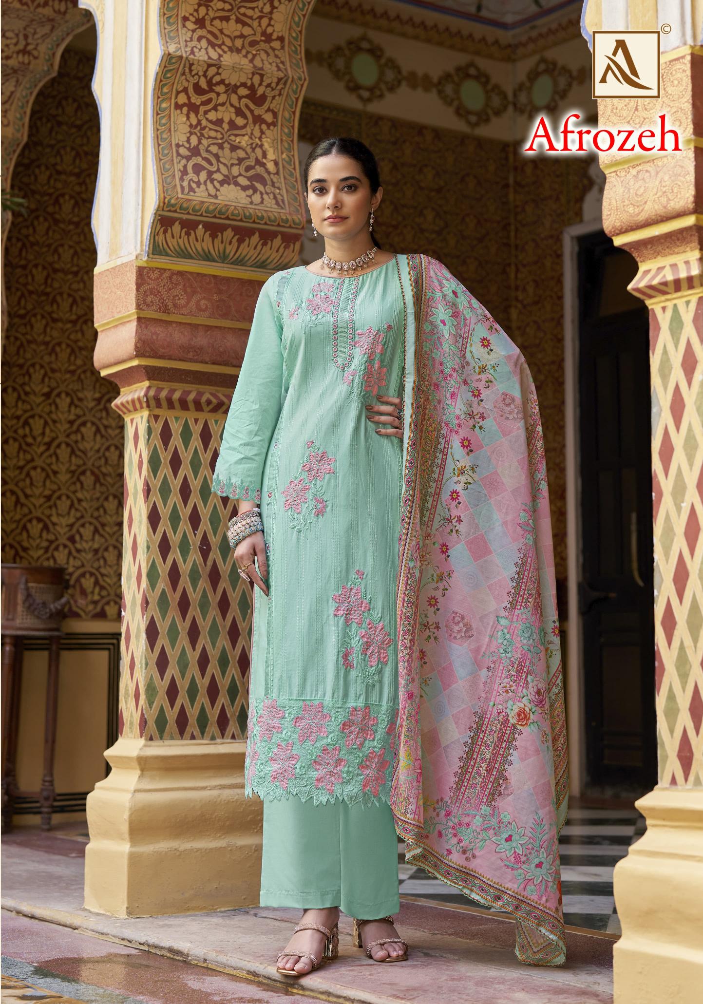 Alok AFROZEH Dress Material Wholesale Catalog