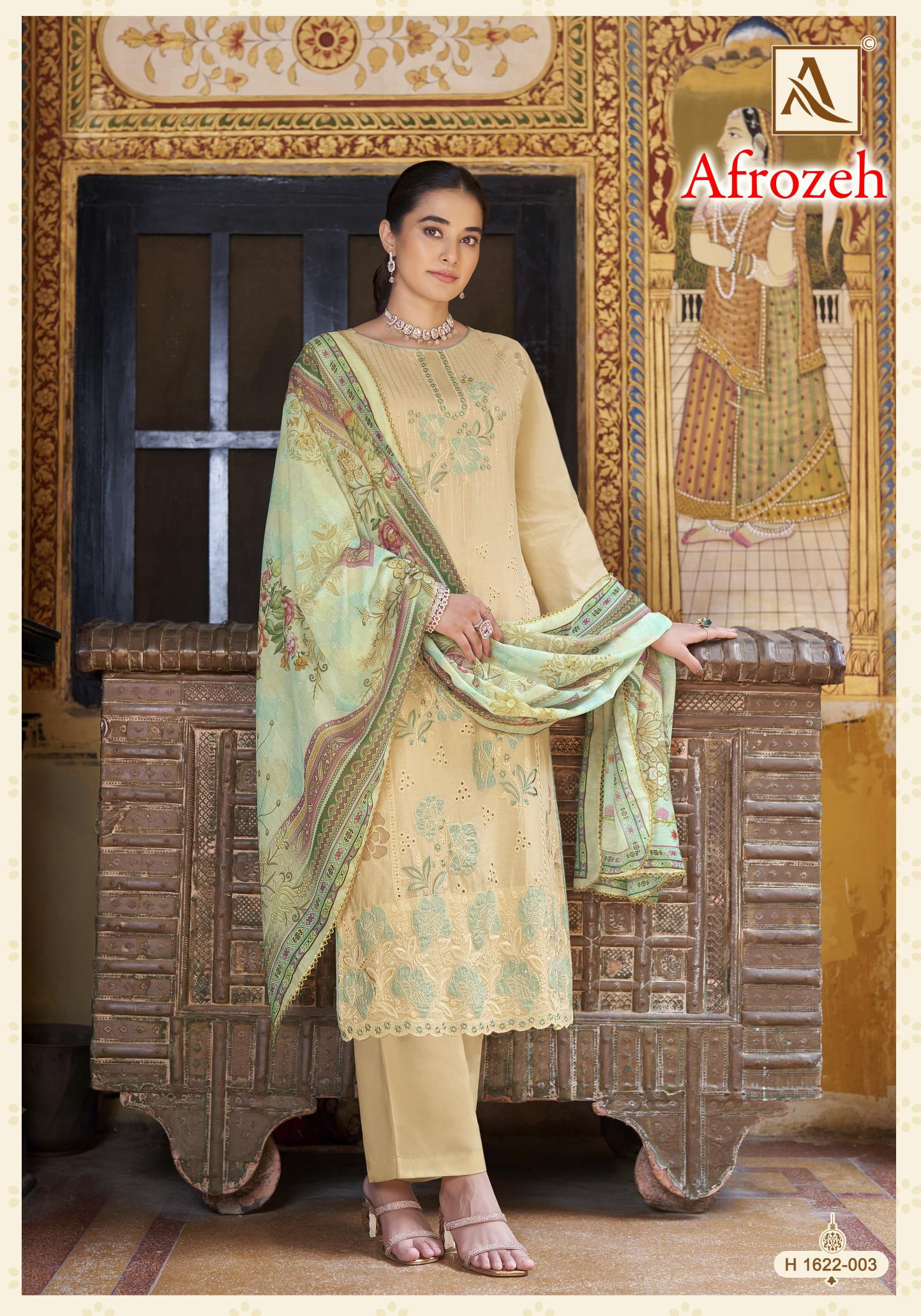 Alok AFROZEH Dress Material Wholesale Catalog