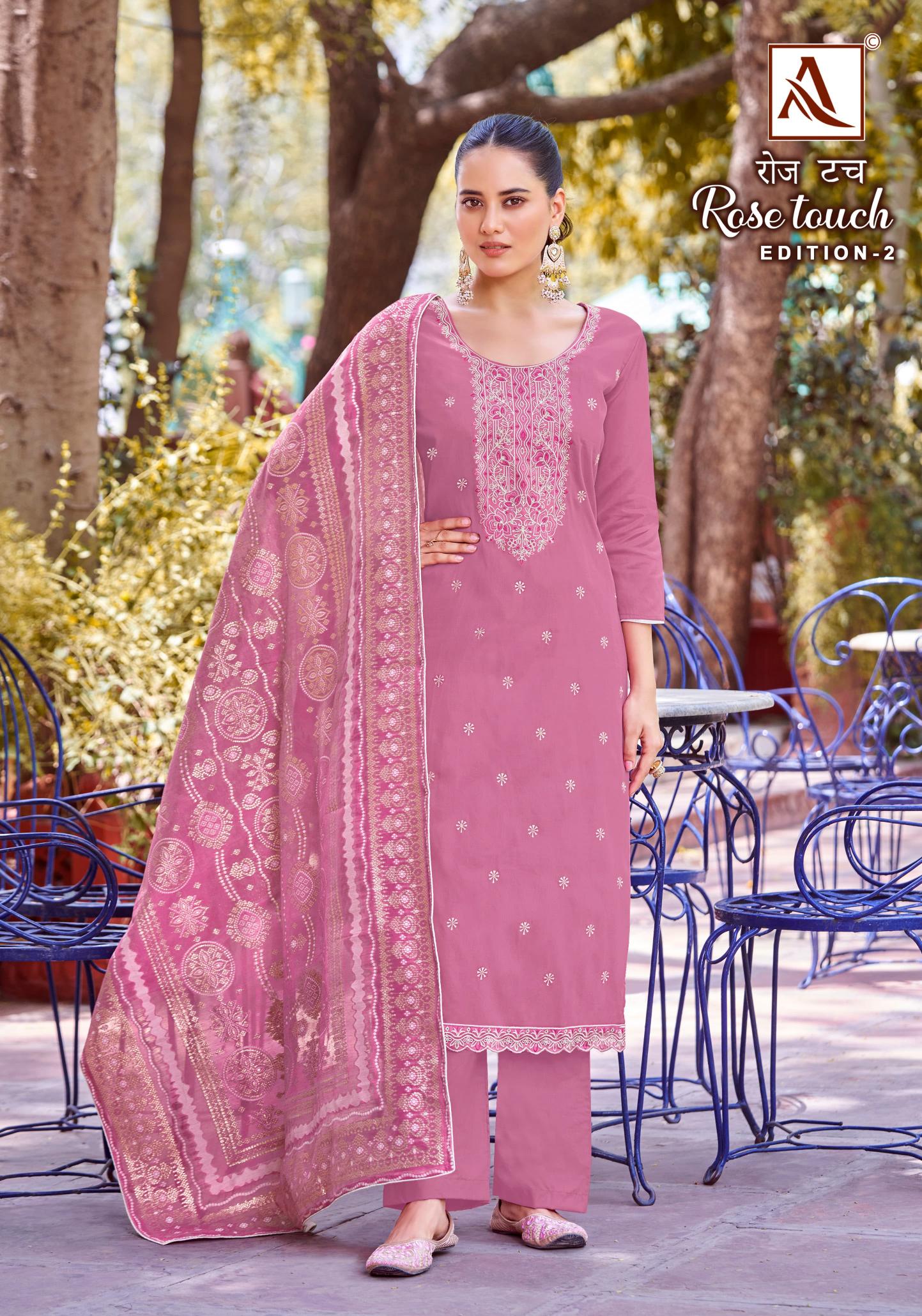 Alok ROSE TOUCH Vol 2 Dress Material Wholesale Catalog
