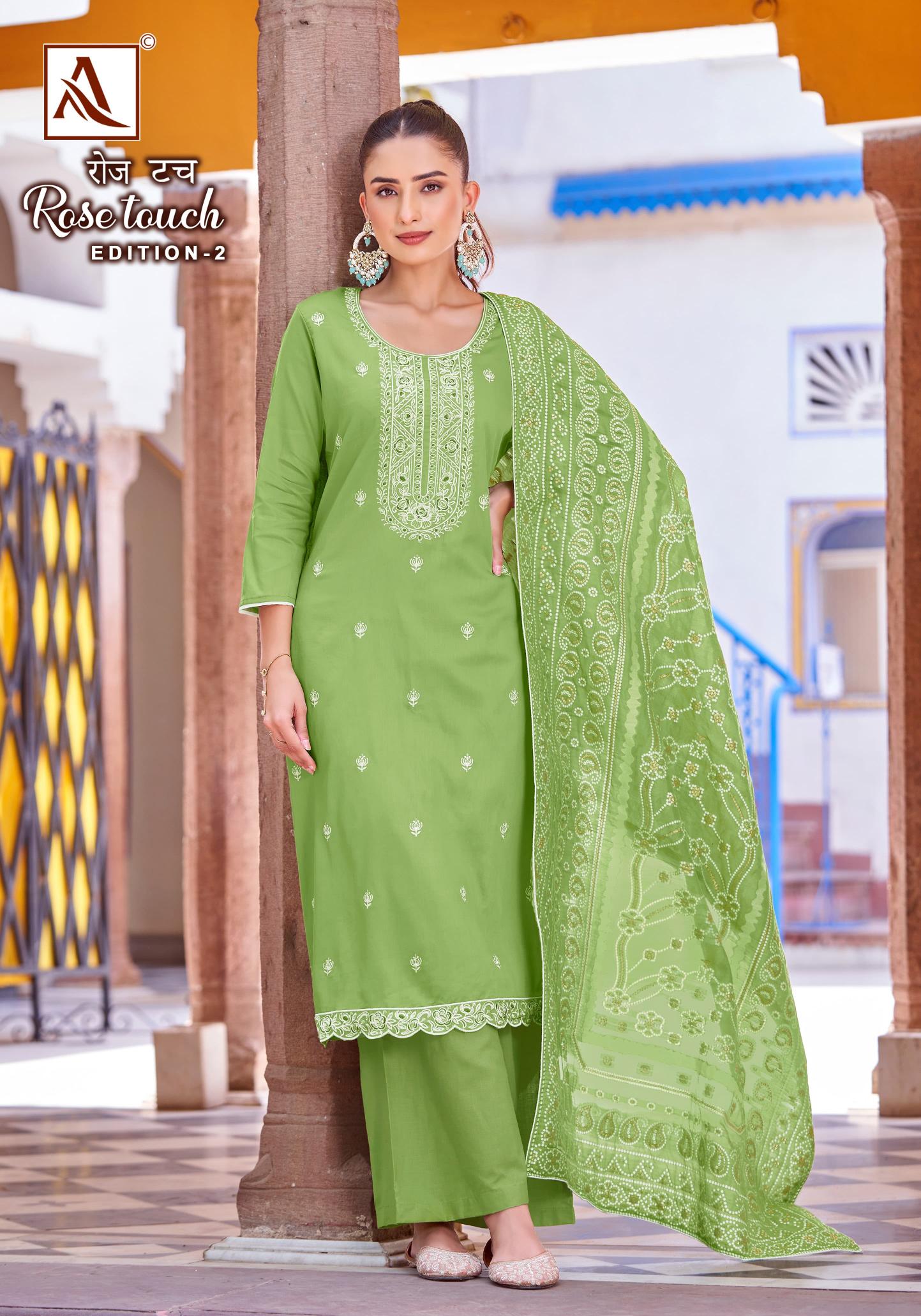 Alok ROSE TOUCH Vol 2 Dress Material Wholesale Catalog