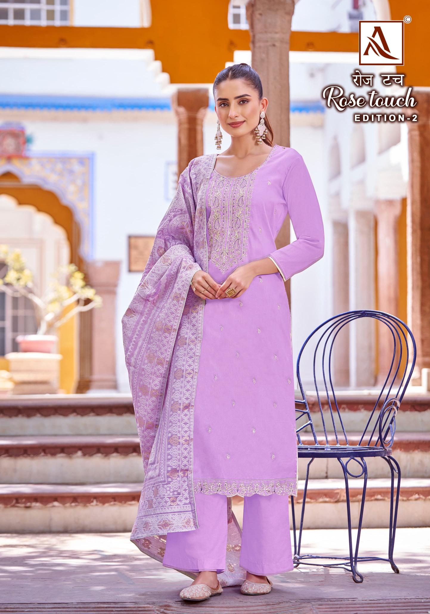 Alok ROSE TOUCH Vol 2 Dress Material Wholesale Catalog