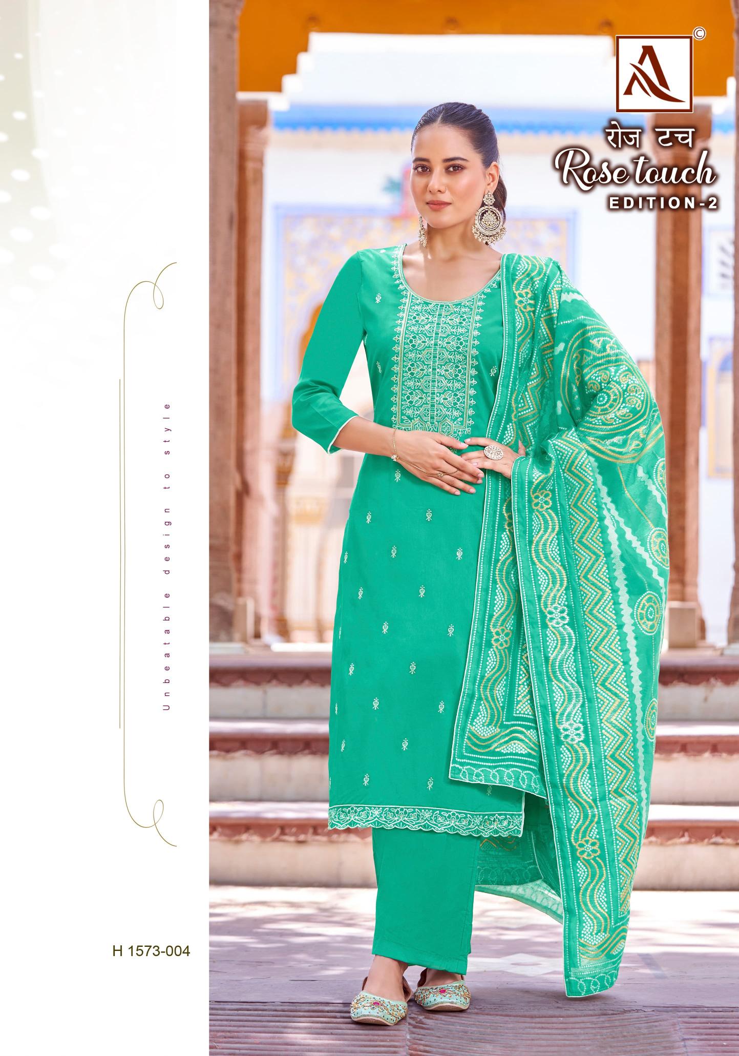 Alok ROSE TOUCH Vol 2 Dress Material Wholesale Catalog