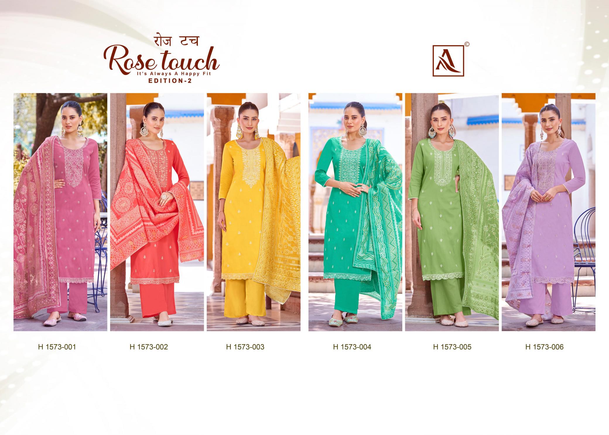 Alok ROSE TOUCH Vol 2 Dress Material Wholesale Catalog