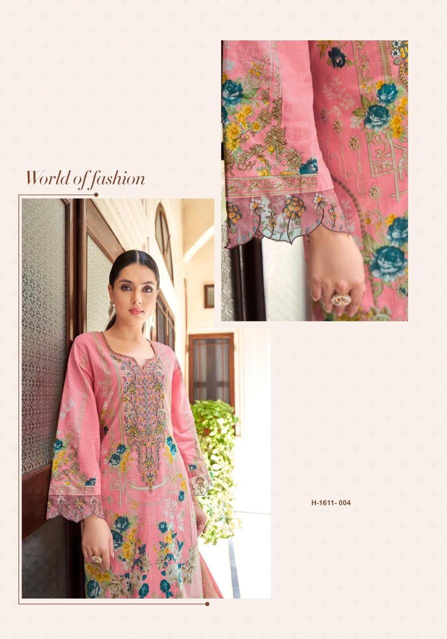 Alok Zarqash Cotton Embroidery Dress Material Wholesale Catalog