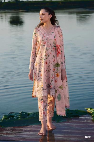 Alzohaib M Basics 1052 And 1053 Chiffon Dupatta Pakistani Suits Wholesale Catalog