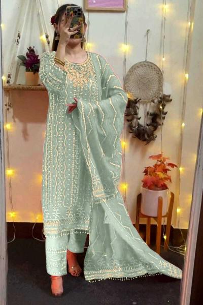 Anamsa 518 Georgette Pakistani Salwar Kameez Wholesale Catalog