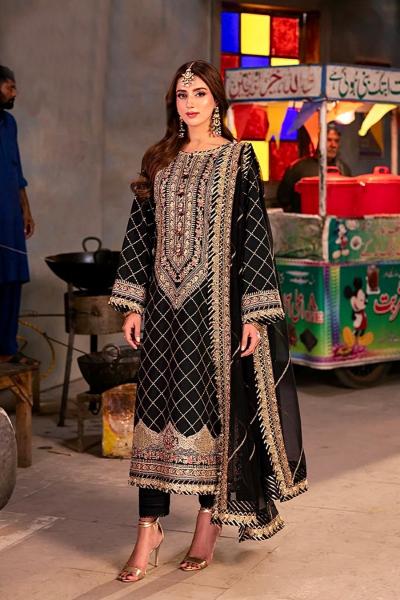 Anamsa 535 Georgette Pakistani Suit Wholesale Catalog