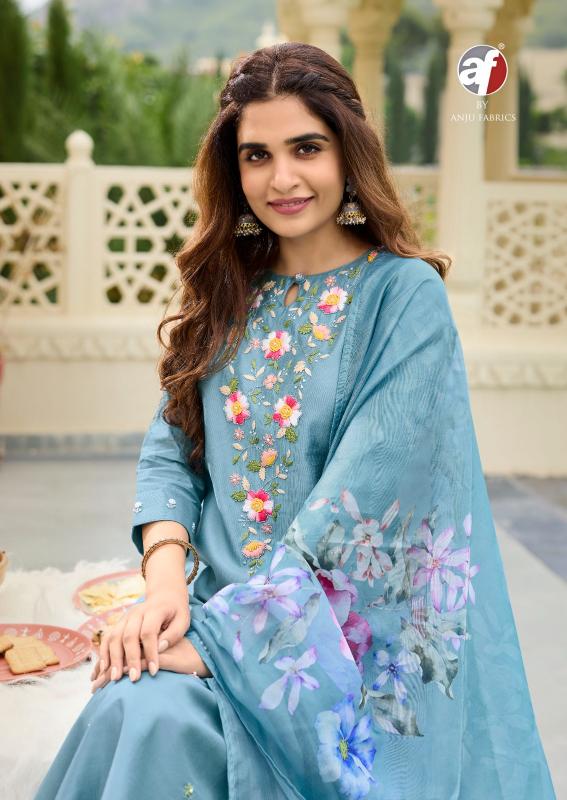 Anju Fabrics Desi Dhaga Pink Kurti India Wholesale Catalog