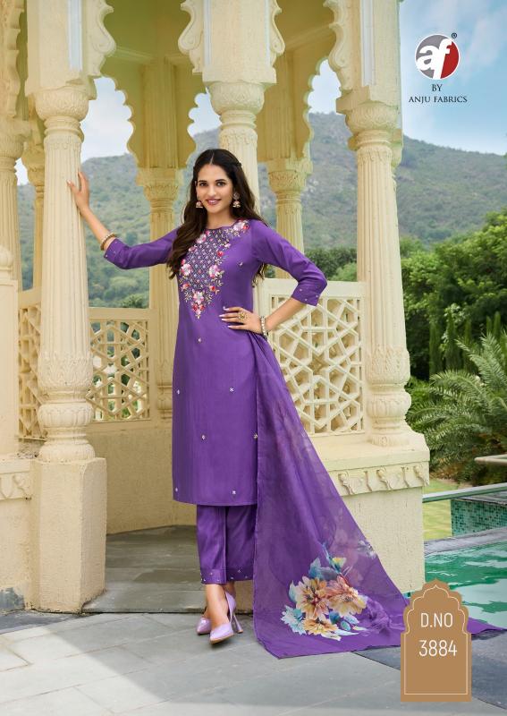 Anju Fabrics Desi Dhaga Pink Kurti India Wholesale Catalog