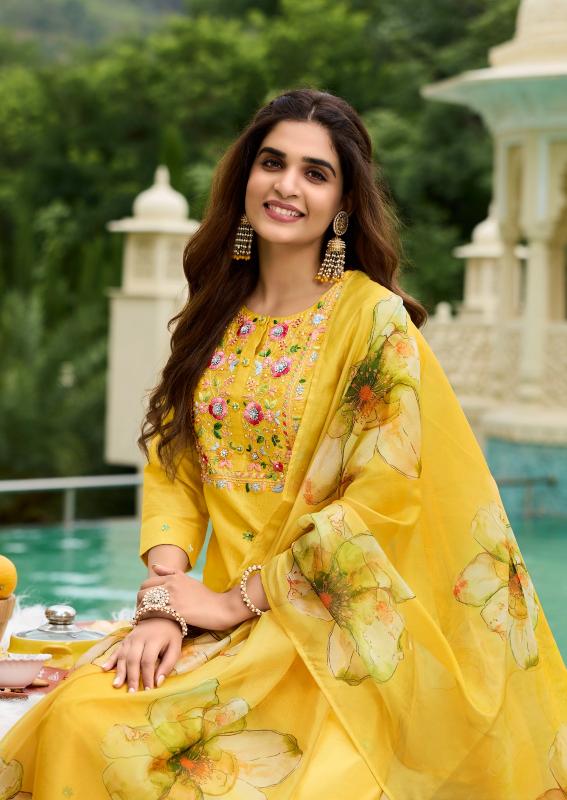 Anju Fabrics Desi Dhaga Pink Kurti India Wholesale Catalog