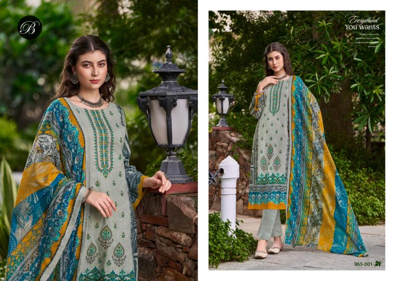 Belliza Bin Saeed Vol 7 Cotton Digital Printed Dress Material Wholesale catalog