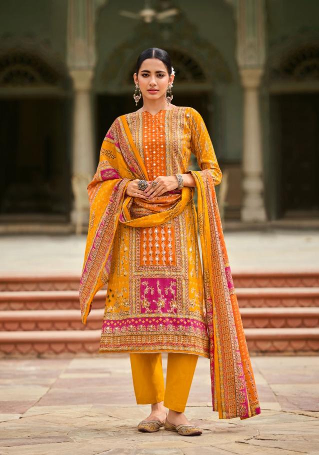 Belliza Nusrat Digital Printed Dress Material Wholesale Catalog