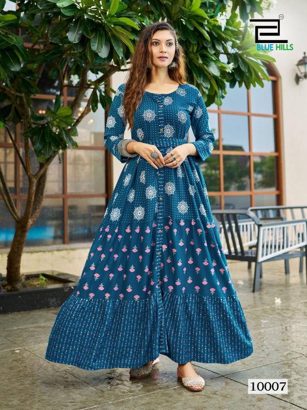 BLUE HILLS Bournvilla Vol 10.0 Best Long Kurtis Online Shopping India Wholesale Catalog