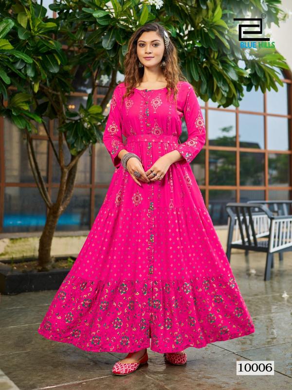 BLUE HILLS Bournvilla Vol 10.0 Best Long Kurtis Online Shopping India Wholesale Catalog
