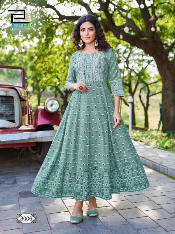 Blue Hills Inaya Vol 3 Branded Kurtis Dealer in India Wholesale Catalog