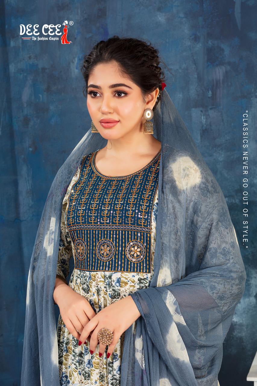 Deecee Chill Rayon Foil Print Kurti Wholesale Catalog