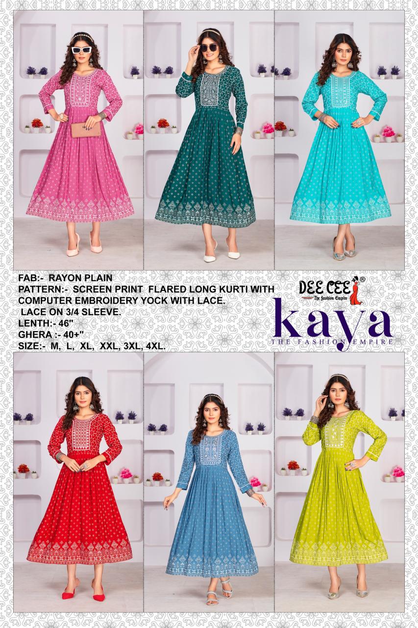 DEECEE KAYA Pink Kurti online india Wholesale Catalog