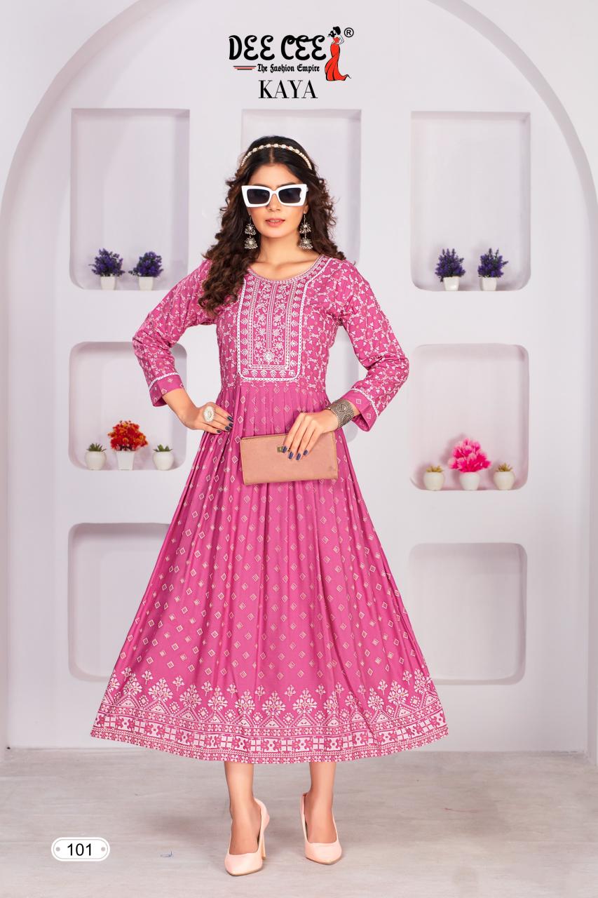 DEECEE KAYA Pink Kurti online india Wholesale Catalog