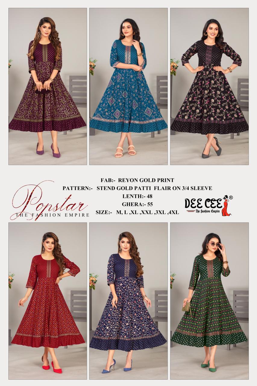 Deecee Popstar Kurti Wholesale catalog