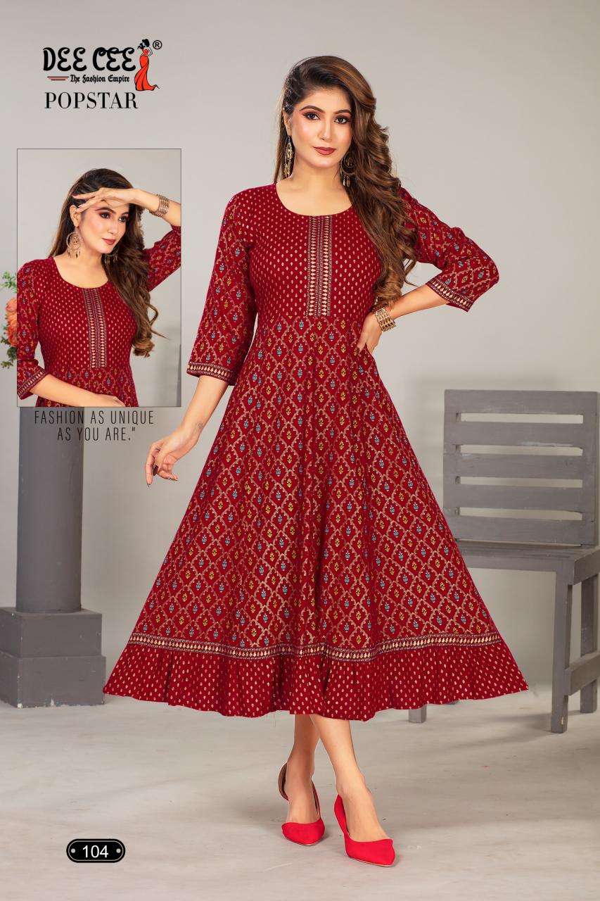 Deecee Popstar Kurti Wholesale catalog