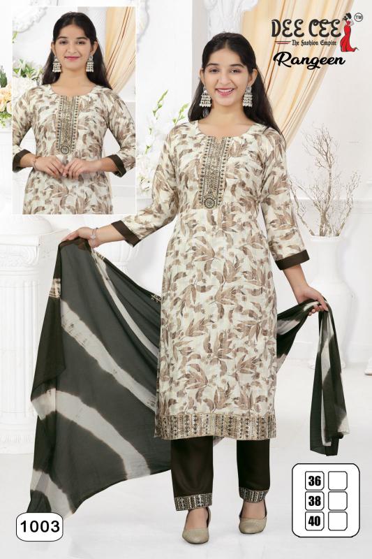 Deecee Rangeen Best Casual Kurti Brands in India Wholesale Catalog