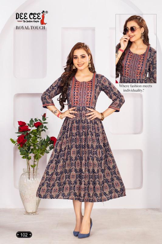 Deecee Royal Touch branded kurti india Wholesale Catalog