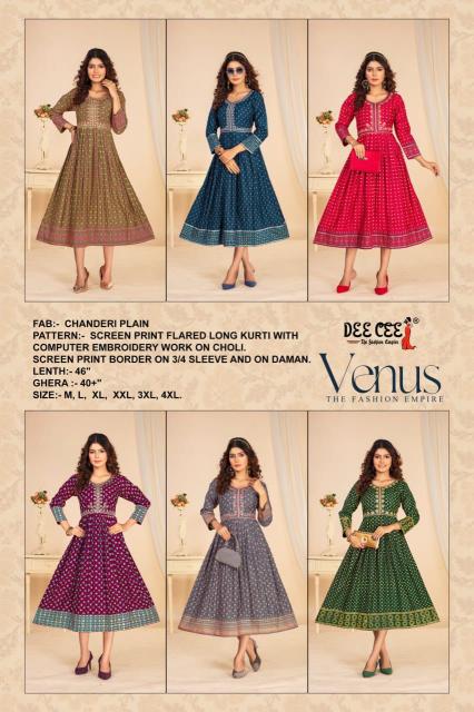 DEECEE VENUS fab india ladies kurtis Wholesale Catalog