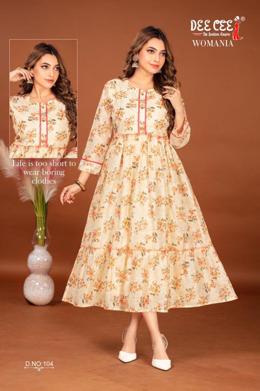 DEECEE Womania Famous Kurti Brands In India Wholesale Catalog
