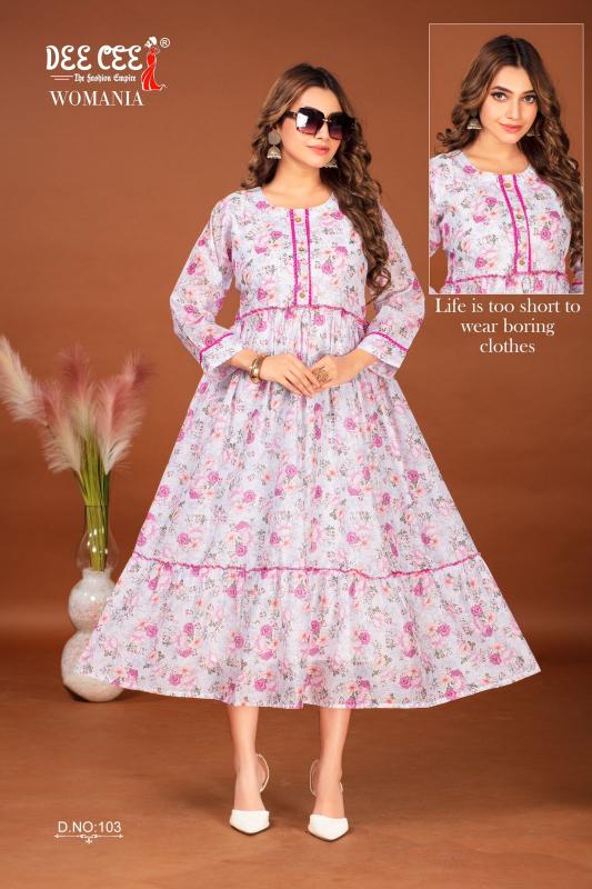 DEECEE Womania Famous Kurti Brands In India Wholesale Catalog