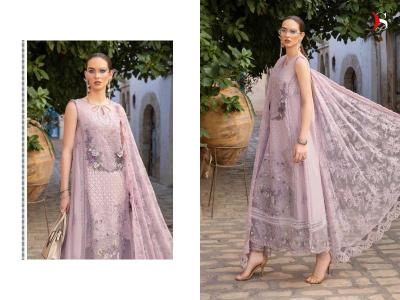 Deepsy Maria B Voyage Lawn 24 Vol 2 Chiffon Dupatta Pakistani Suit Wholesale catalog