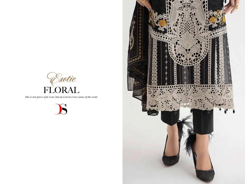 Deepsy Maria B Voyage Lawn 24 Vol 2 Chiffon Dupatta Pakistani Suit Wholesale catalog