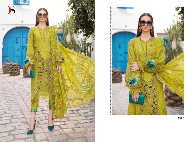 Deepsy Maria B Voyage Lawn 24 Vol 2 Chiffon Dupatta Pakistani Suit Wholesale catalog