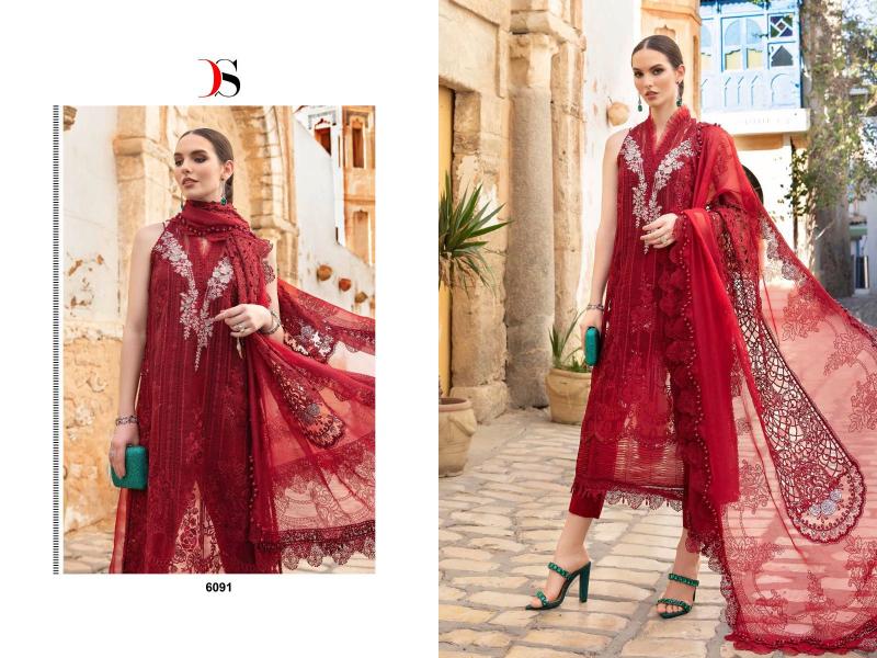 Deepsy Maria B Voyage Lawn 24 Vol 2 Chiffon Dupatta Pakistani Suit Wholesale catalog