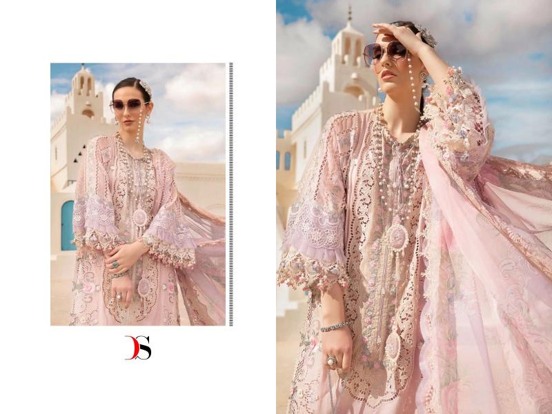 Deepsy Maria B Voyage Lawn 24 Vol 2 Chiffon Dupatta Pakistani Suit Wholesale catalog