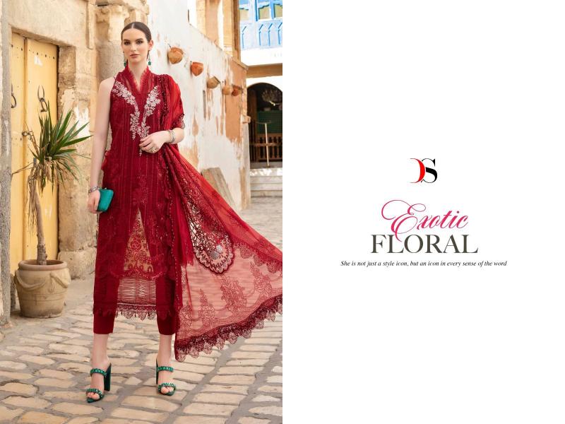 Deepsy Maria B Voyage Lawn 24 Vol 2 Chiffon Dupatta Pakistani Suit Wholesale catalog