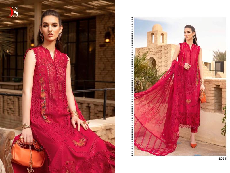 Deepsy Maria B Voyage Lawn 24 Vol 2 Chiffon Dupatta Pakistani Suit Wholesale catalog