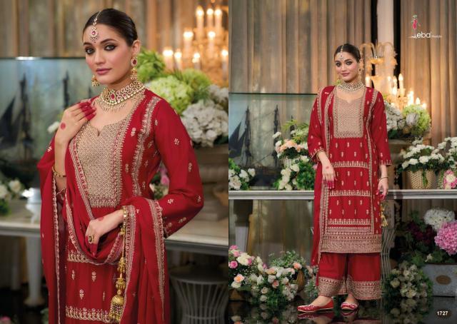 Eba Saheli Chinon Fancy Ready Made Salwar Kameez Wholesale Catalog