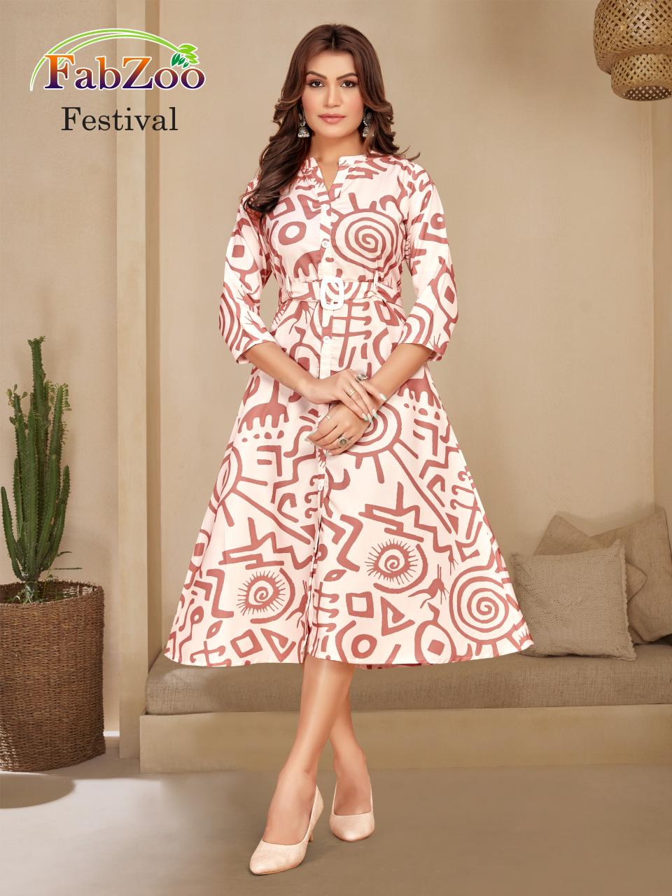 FabZoo Festival Anarkali Kurti Wholesale Catalog