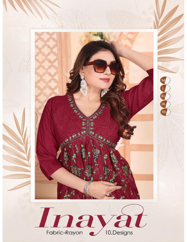 FASHION TALK INAYAT Anarkali Kurtis Wholesale Catalog