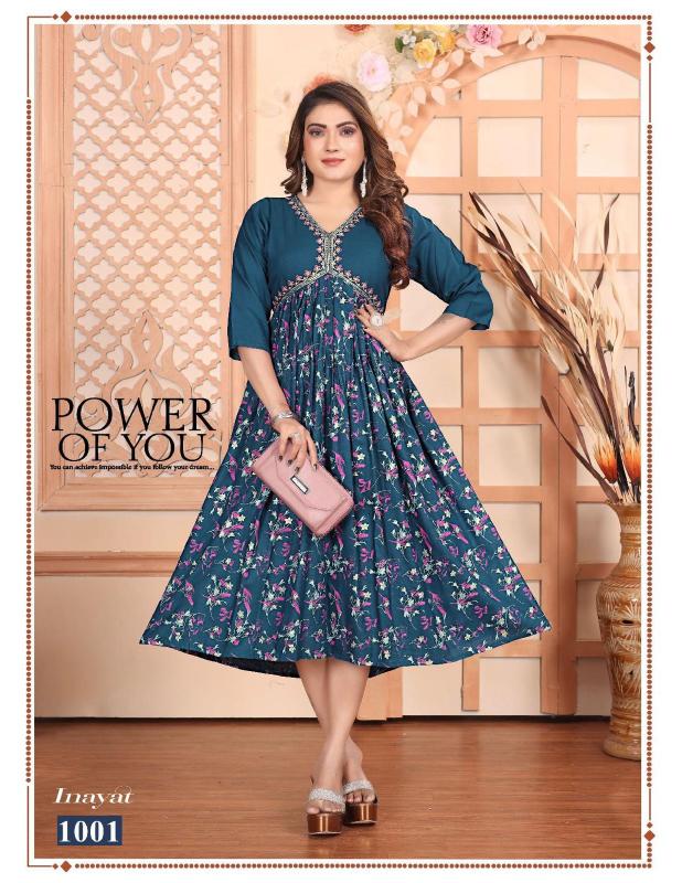 FASHION TALK INAYAT Anarkali Kurtis Wholesale Catalog