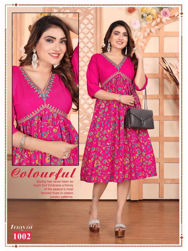 FASHION TALK INAYAT Anarkali Kurtis Wholesale Catalog