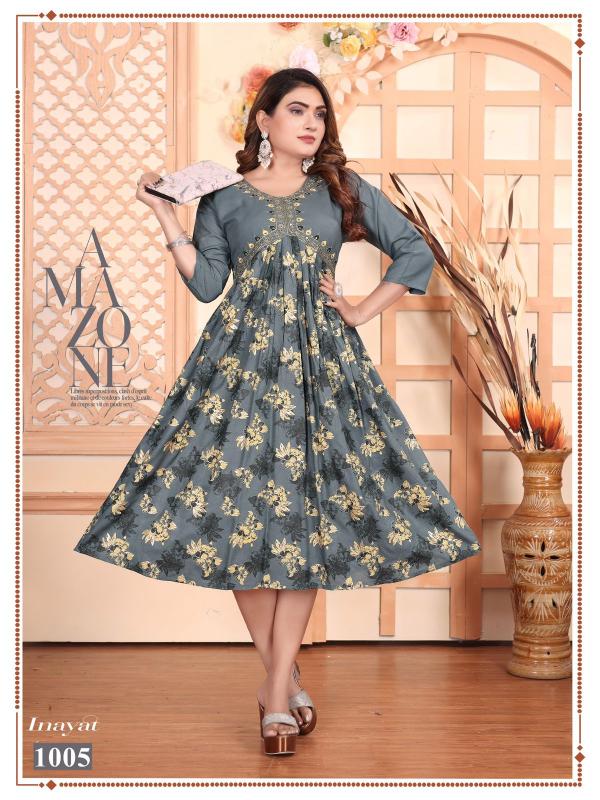 FASHION TALK INAYAT Anarkali Kurtis Wholesale Catalog