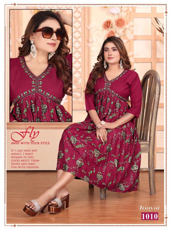 FASHION TALK INAYAT Anarkali Kurtis Wholesale Catalog